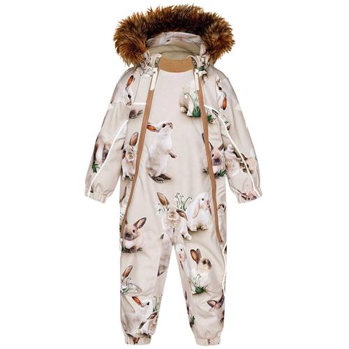 Molo Pyxis Baby-Flyverdragt Winter Rabbits | Beige | 98 cm