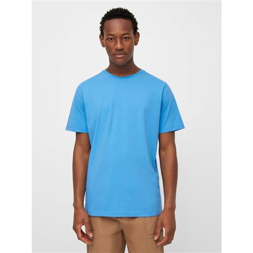 Se Knowledge Cotton Apparel Basic Tshirt - Gots/vegan Mand Azure Blue Kortærmede T-shirts Str L - hos Magasin ved Magasin