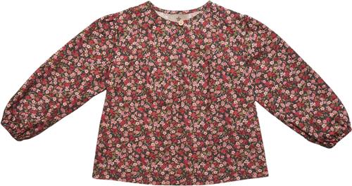 Huttelihut Blouse LS Made w Liberty Fabri Str 110 Piger - Nectar Red Bluser hos Magasin