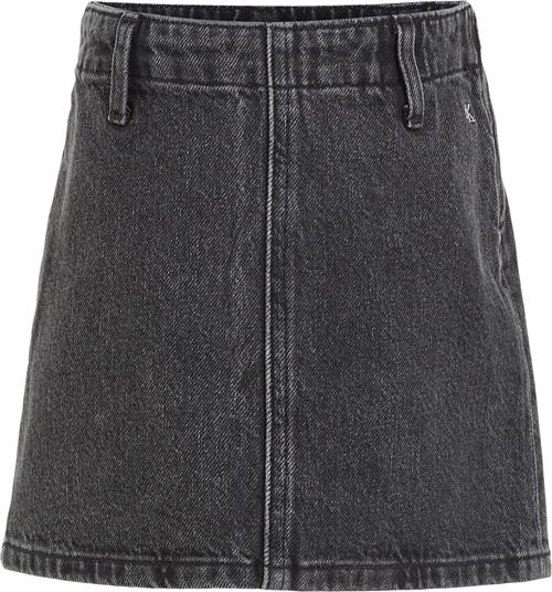 Calvin Klein Optic Washed Black Denim Skirt Str 12 år Denim - 1by Nederdele hos Magasin