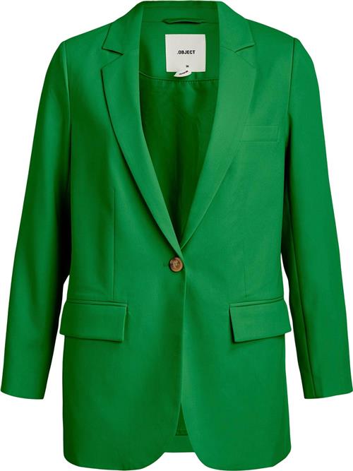 Se Object Objsigrid L/S Blazer Noos Kvinde Fern Green Blazere Str 38 - hos Magasin ved Magasin