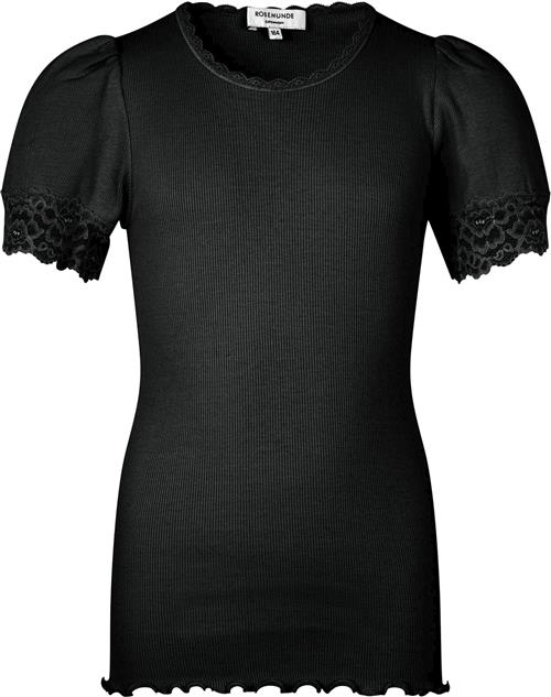 Rosemunde Tshirt Str 152 - Black Kortærmede T-shirts Bomuld hos Magasin