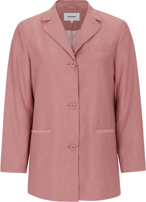 Se Soft Rebels Srdelia Blazer Kvinde Ash Rose Blazere Str L - hos Magasin ved Magasin