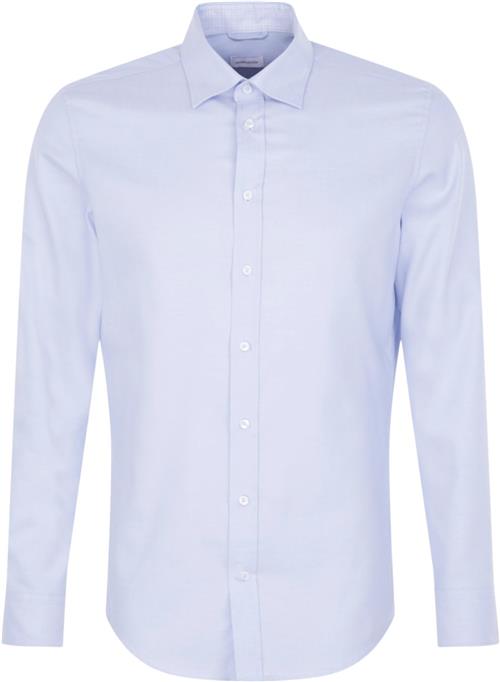 Seidensticker Business Shirt Slim Mand Blue Langærmede Skjorter Slim Fit Str 38 - hos Magasin