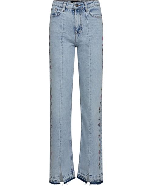 Se Desigual Denim_Flores, 5053 Denim Medium WAS Kvinde 5053 Denim Medium Wash Straight Jeans Str 336 Denim - hos Magasin ved Magasin