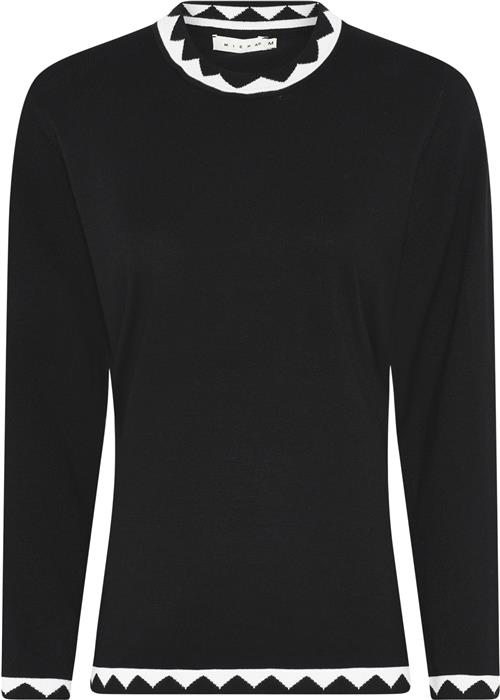 Se Micha BB Jumper_ Bbviscoseknitw. Edge Kvinde Black Sweaters Str XXXL - hos Magasin ved Magasin