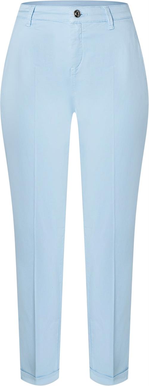 MAC Jeans Chino Kvinde Dusk Blue Ppt Bukser Med Lige Ben Str 42 - hos Magasin