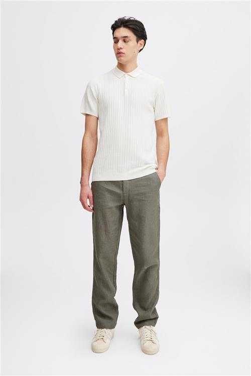 Se Casual Friday Cfpandrup 100% Linen Pant Mand Agave Green Casual Bukser Regular Fit Str 31/32 - hos Magasin ved Magasin