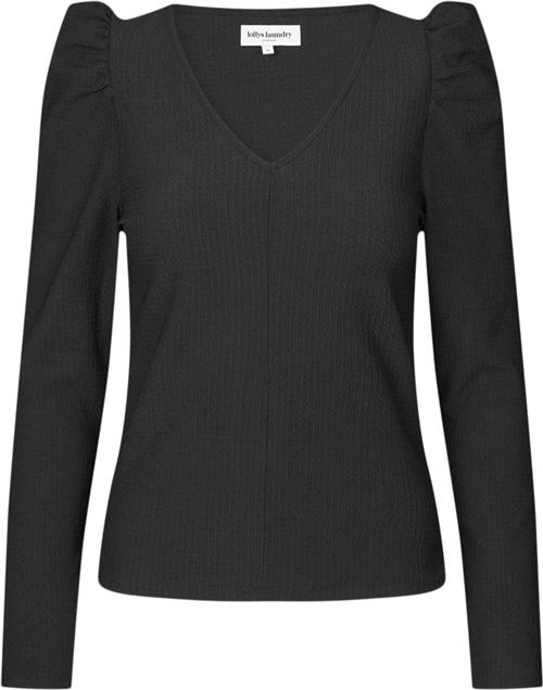 Se Lollys Laundry Tolucall Blouse LS Kvinde Black Langærmede T-shirts Str L - Polyester hos Magasin ved Magasin