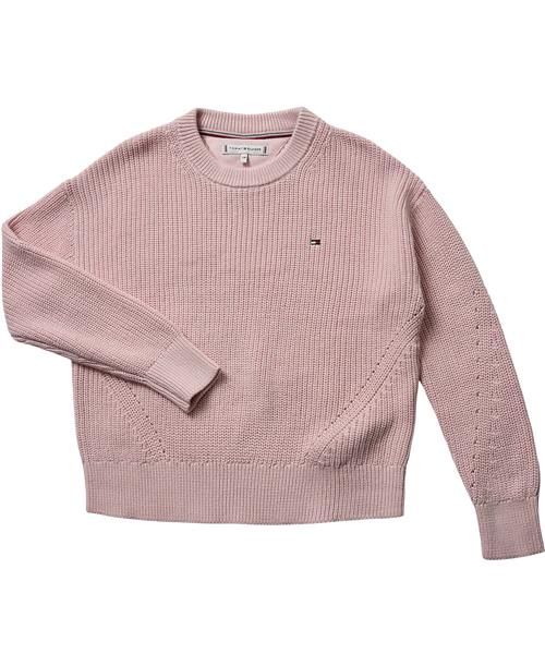 Tommy Hilfiger Essential Sweater Str 5 år / 110 cm - Whimsy Pink Sweatshirts hos Magasin