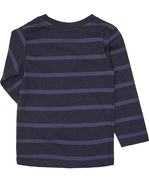 Magasin du Nord Collection Magasin Hektor 2G Langærmet Tshirt Organic Gots Str 3 år / 98 cm Navy Melange Stripe Langærmede Tshirts