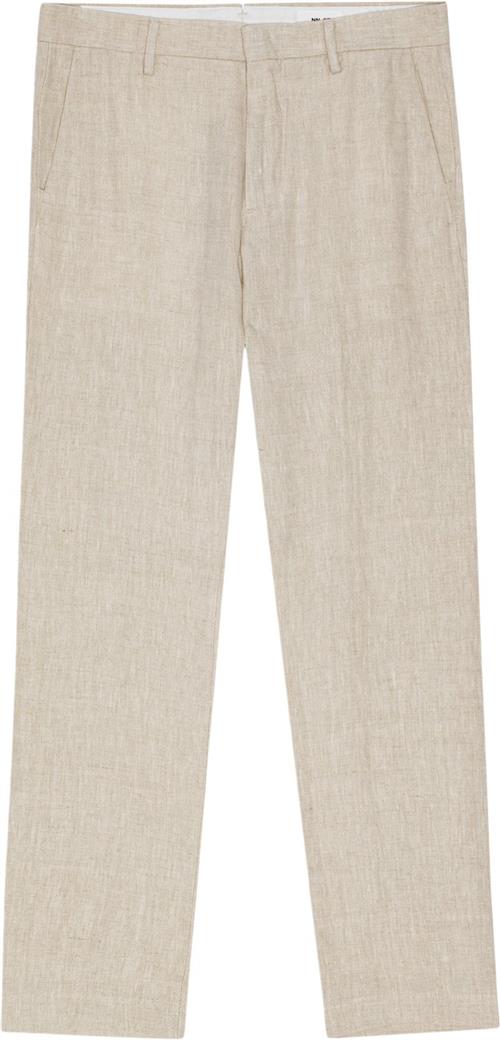 NN07 Theo Linen 1454 Mand Oat Chinos Str W32/L34 - hos Magasin