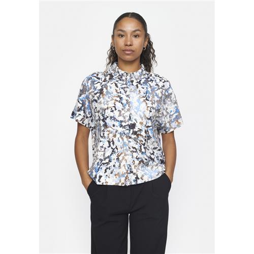 Se Soft Rebels Srmela Freedom SS Shirt Kvinde Blurred Flower Regatta Kortærmede Skjorter Str XXL - hos Magasin ved Magasin