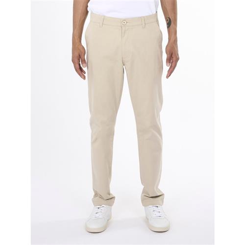 Knowledge Cotton Apparel Luca Slim Twill Chino Pants Gots/vegan Mand Light Feather Gray Chinos Straight Fit Str 28/32 - hos Magasin