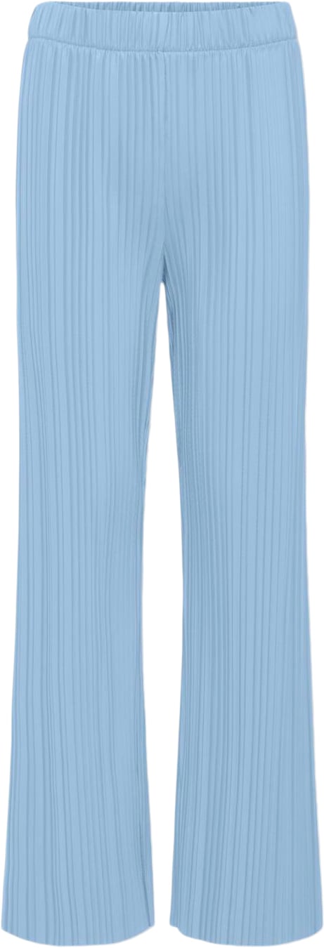 ONLY Kogdella Cruisy Plisse Pant WVN Str 158 - Clear Sky Bukser Denim hos Magasin