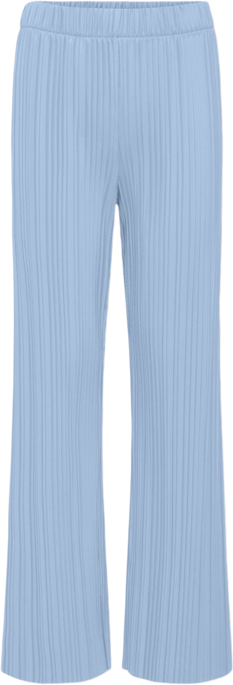 ONLY Kogdella Cruisy Plisse Pant WVN Str 140 - Clear Sky Bukser Denim hos Magasin