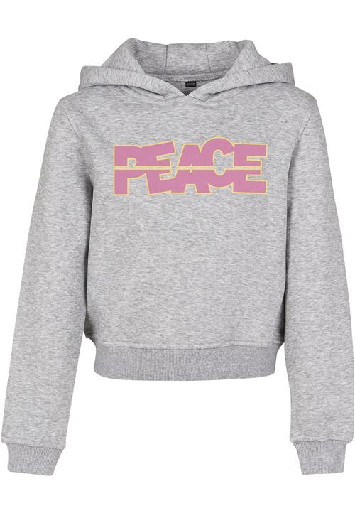 Se Mister Tee Sweatshirt 'Peace'  grå-meleret / lyseorange / eosin ved About You