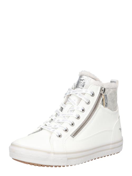 Se MUSTANG Sneaker high  sølv / offwhite ved About You