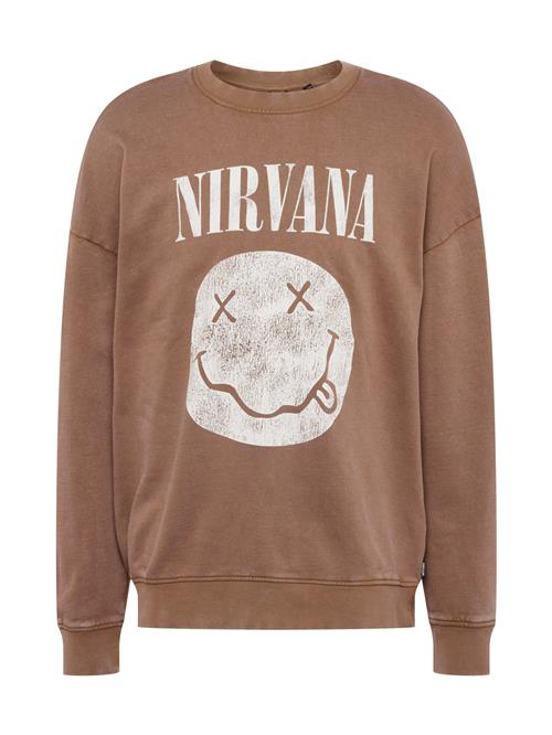 Only & Sons Sweatshirt 'ONSTOBY RLX NIRVANA CREW 3680 SWT'  mørkebrun