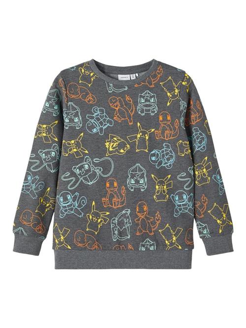 NAME IT Sweatshirt 'Pokémon'  grå / blandingsfarvet