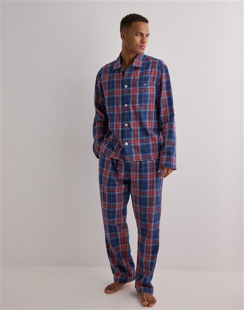 Gant Flannel Pj Set Shirt and Pants Gb Pyjamas Blå