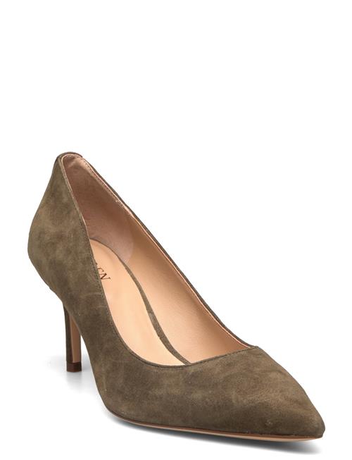 Se Lauren Ralph Lauren Lanette Suede Pump Lauren Ralph Lauren Green ved Booztlet