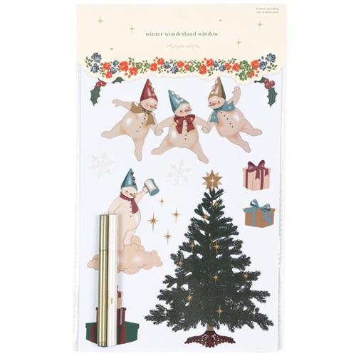 Konges Sløjd Window Decoration Set Let It Snow | Hvid | 0