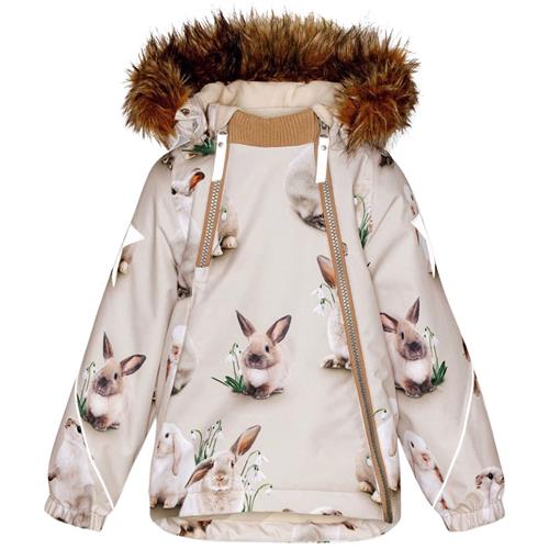 Molo Hopla Jakke Winter Rabbits | Beige | 104 cm