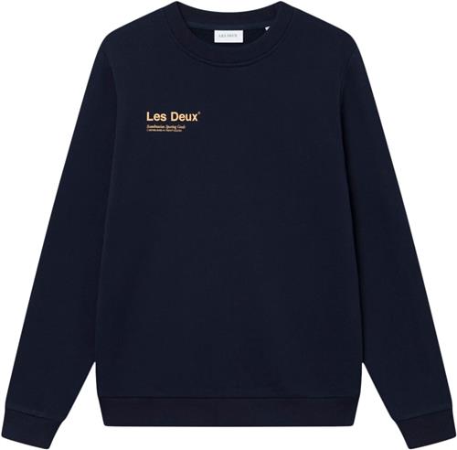 Se Les Deux Brody Sweatshirt 2.0 Mand Navy Sweatshirts Regular Fit Str XL - Bomuld hos Magasin ved Magasin