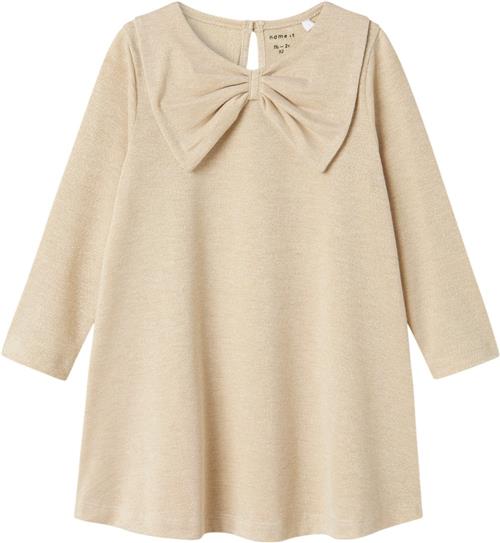 Name It Nmfrnanna LS Dress Str 104 - Frosted Almond Kjoler hos Magasin