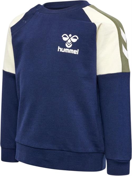 Hummel Hmlherman Sweatshirt Str 3 år / 98 cm - Blå Sweatshirts hos Magasin