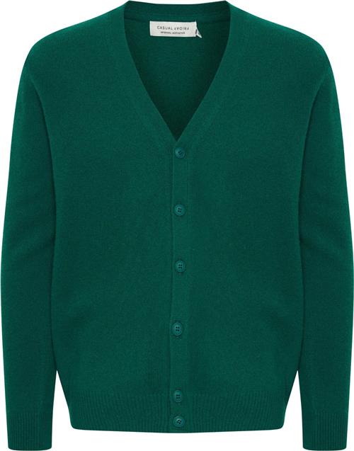 Se Casual Friday Cfkarl Lambswool Cardigan Mand Forest Biome Cardigans Regular Fit Str M - hos Magasin ved Magasin