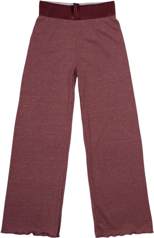 The New Tnfarah Wide Pants Str 110-116 cm/5-6 år - Crushed Berry Bukser hos Magasin