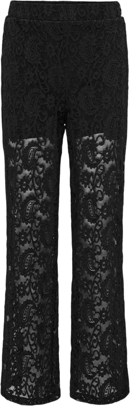 ONLY Kogmilly Lace Pants JRS Str 134 - Sort Bukser hos Magasin