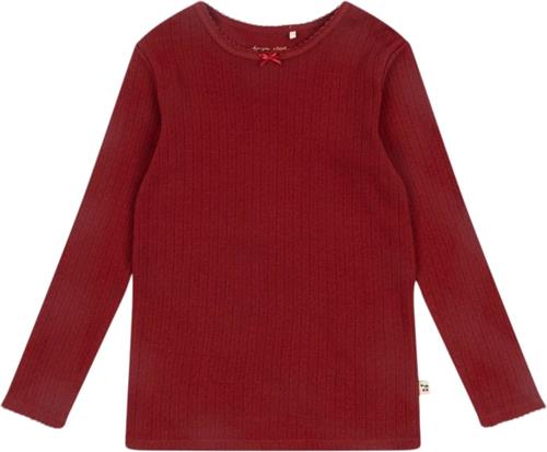 Se Konges Sløjd Minnie Blouse Gots Str 4Y - Red Dahlia Bluser Bomuld hos Magasin ved Magasin