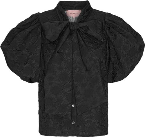 Se HUNKØN Jamie Shirt Kvinde Black Skjorter Str S - hos Magasin ved Magasin