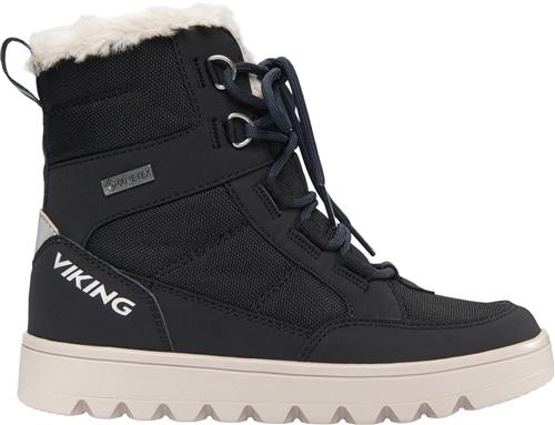 Viking Fleek Warm GTX Zip Black Støvler Str 33 - Gummi hos Magasin