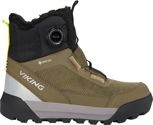 Viking Expower Warm GTX BOA Khaki Støvler Str 41 - Gummi hos Magasin