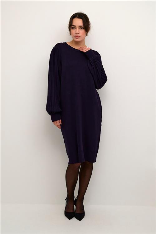 Kaffe Kalone Knit Dress Kvinde Dawn Purple Langærmede Bluser Str S - hos Magasin