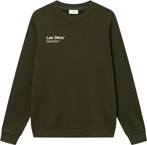 Les Deux Brody Sweatshirt 2.0 Mand Army Sweatshirts Regular Fit Str S - Bomuld hos Magasin