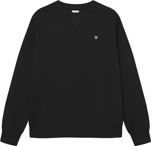 Wood Wood Wwtye Mand Black Sweatshirts Str S - hos Magasin