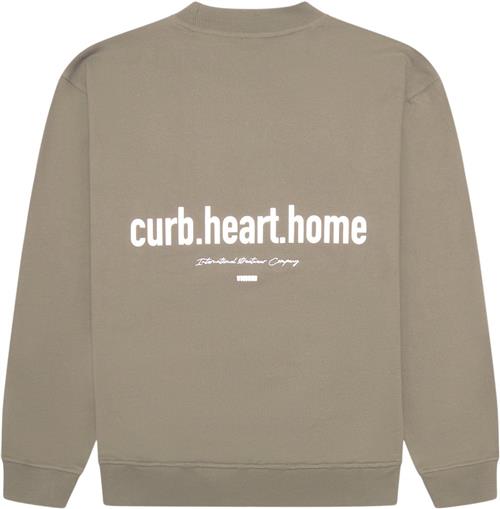 Se Woodbird Wbcope Home Crew Mand Dark Beige Sweatshirts Str S - hos Magasin ved Magasin