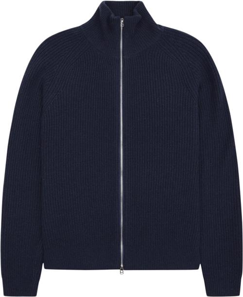 Woodbird Wbjass Wool Zip Mand Navy Sweaters Str S - hos Magasin