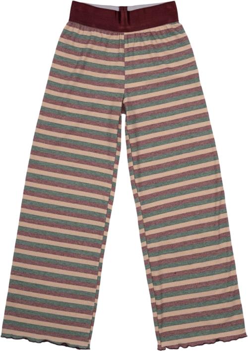 The New Tnmadeline Wide Rib Pants Str 122-128 cm/7-8 år - Multi Stripe Bukser hos Magasin