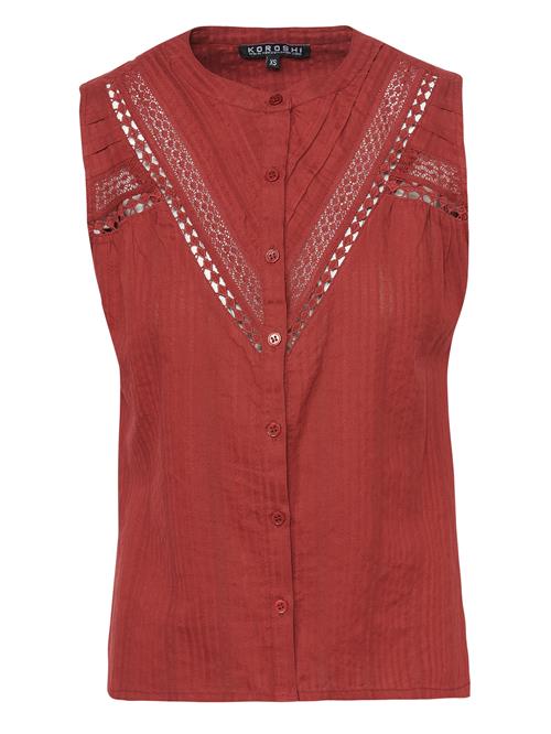 KOROSHI Bluse  cranberry