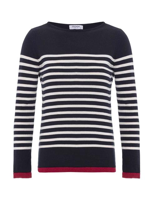 Se Moxx Paris Pullover 'Pablo'  navy / burgunder / hvid ved About You