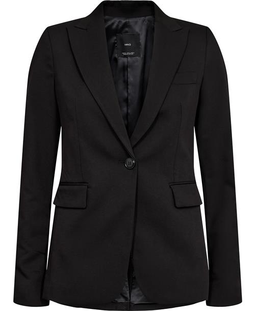 MANGO Fitted Suit Jacket Kvinde Black Blazere Regular Fit Str 34 - hos Magasin