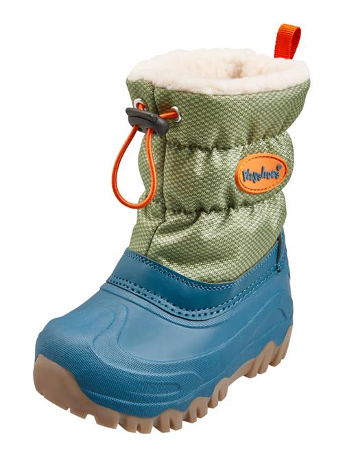 PLAYSHOES Snowboots  oliven / petroleum / orange