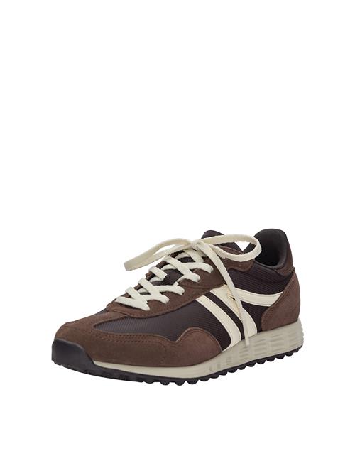 Pull&Bear Sneaker low  brun / mørkebrun / hvid