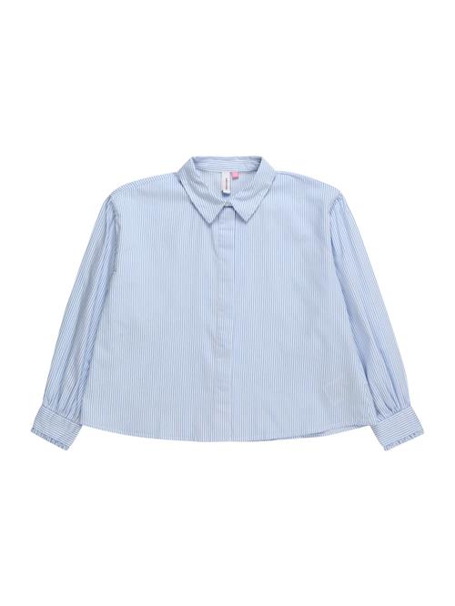 Vero Moda Girl Bluse 'VMPinny'  lyseblå / hvid